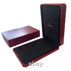 Cartier Necklace Case Red Storage Jewelry Large Display Box Outer Box Empty