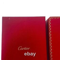 Cartier Necklace Case Red Storage Jewelry Large Display Box Outer Box Empty