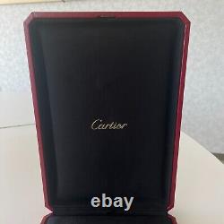 Cartier Necklace Case Red Storage Jewelry Large Display Box Outer Box Empty