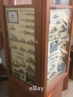 Case Knife Display (floor)with Display Boards (No Knives) & Storage! LOW PRICE