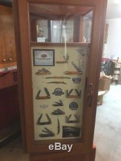 Case Knife Display (floor)with Display Boards (No Knives) & Storage! LOW PRICE