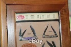 Case XX Purple Bone Handle Limited Edition Pocket Knife Set in Store Display