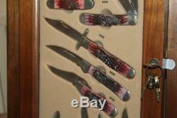 Case XX Red Bone Handle Limited Edition Pocket Knife Set in Store Display