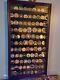 Challenge Coin Display Case 11 Row Mahogany Military Cabinet Shadow Box Rack