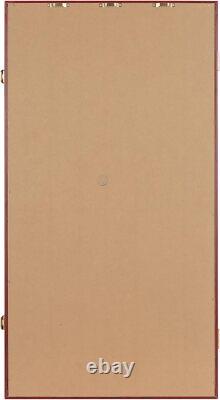 Challenge Coin Display Case 11 Row Mahogany Military Cabinet Shadow Box Rack