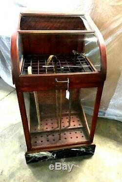 Cherry Walking Cane Display Case, Mfg. Waco, TX, Country / General Store