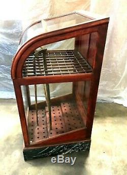 Cherry Walking Cane Display Case, Mfg. Waco, TX, Country / General Store