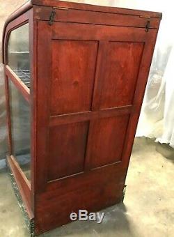 Cherry Walking Cane Display Case, Mfg. Waco, TX, Country / General Store