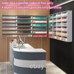 Cigarette Retail Showcase Rack Aluminium Cabinet Cigarette Display for 600 Cases