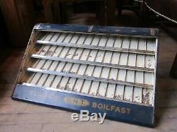 Clark's Boilfast Spool Cabinet Mercantile General Store Thread Display Case