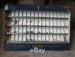 Clark's Boilfast Spool Cabinet Mercantile General Store Thread Display Case