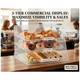 Clear Acrylic Bakery Display Case, 3-Tier Storage
