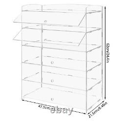 Clear Acrylic Display Case Dustproof Toy Showcase Holder Display Storage Shelf