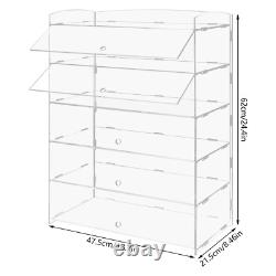 Clear Acrylic Display Case Dustproof Toy Showcase Holder Display Storage Shelf