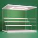 Clear Acrylic Display Case Stand with LED Light 2/3/4/5/6 Tier Storage Box Showc