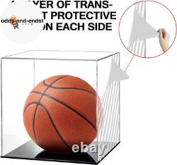 Clear Basketball Display Case Acrylic Box Football Basketball Storage Collectibl