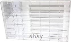 Clear Display Case Wall Cabinet for 164 Hot Wheels Scale Matchbox Hot Toy Cars
