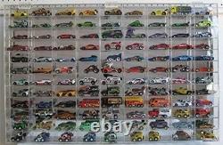 Clear Display Case Wall Cabinet for 164 Hot Wheels Scale Matchbox Hot Toy Cars