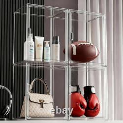 Clear Stackable Storage Bins, Acrylic Display Case, Acrylic Boxes with Lids