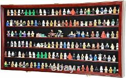 Collectibles Display Case Keys Matchbooks Minifigures Cherry Rack Wood Cabinet