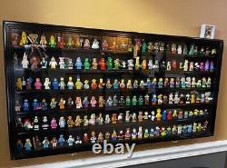 Collectibles Display Case Keys Matchbooks Minifigures Cherry Rack Wood Cabinet