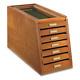 Collector'S Cabinet Display Case for Collectibles, Wood 7-Drawer Storage Organiz