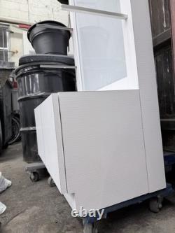 Collins 6677 Lox Retail Display Case Logo Header Lights Glass Shelves Storage