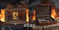 Colt Model 1911 Wood Presentation Case Pistol Display Box -Velvet Lined, 02