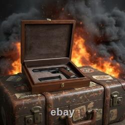 Colt Model 1911 Wood Presentation Case Pistol Display Box -Velvet Lined, 02