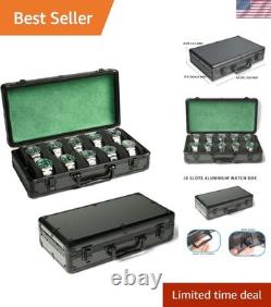 Compact Vintage Watch Organizer Case 10 Slots for Stylish Storage & Display
