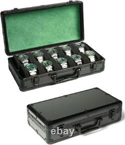 Compact Vintage Watch Organizer Case 10 Slots for Stylish Storage & Display