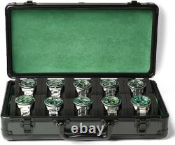 Compact Vintage Watch Organizer Case 10 Slots for Stylish Storage & Display