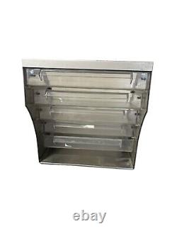 Cookie Display Case With Bottom Storage 23.5 Tall 20 Deep 15.5 Wide 5 Racks