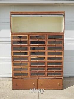 Country / General Store Seed Cabinet with Showcase, Vert Large, 3 Pieces, Pick Up