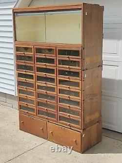 Country / General Store Seed Cabinet with Showcase, Vert Large, 3 Pieces, Pick Up