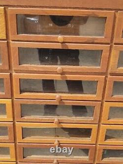 Country / General Store Seed Cabinet with Showcase, Vert Large, 3 Pieces, Pick Up