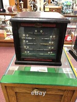 Country Store Countertop Display Case Premire Manicure Celluloid Button Prices