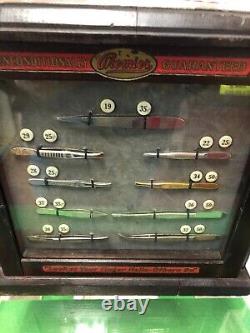 Country Store Countertop Display Case Premire Manicure Celluloid Button Prices
