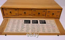 Crowley's Sewing Machine Needle Store Countertop Display Case /192 Needle Cases