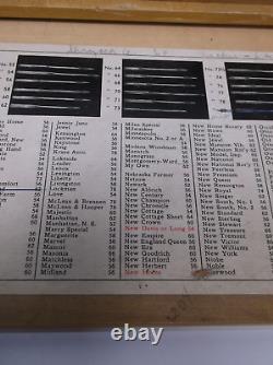 Crowley's Sewing Machine Needle Store Countertop Display Case /192 Needle Cases