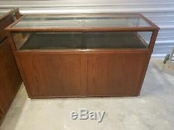 DISPLAY CASE Store Retail Commercial Glass Showcase JEWELRY 4ft Lockable Wood