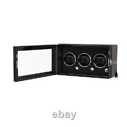 DUKWIN Automatic Watch Winder 3-24 Watch Display Case Wacth Box LED Quiet Motor