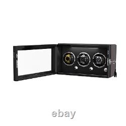 DUKWIN Automatic Watch Winder 3-24 Watch Display Case Wacth Box LED Quiet Motor