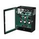 DUKWIN Fingerprint Automatic 6 Watch Winder with 4 Watch Storage Display Case