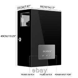 DUKWIN Fingerprint Automatic 6 Watch Winder with 4 Watch Storage Display Case