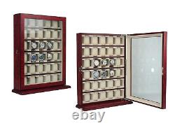 Defect 30 Watch Cabinet Luxury Case Storage Display Box Jewellery Watches 13