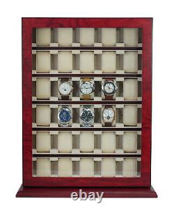 Defect 30 Watch Cabinet Luxury Case Storage Display Box Jewellery Watches 13