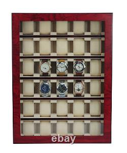 Defect 30 Watch Cabinet Luxury Case Storage Display Box Jewellery Watches 13