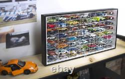 Design Hot Wheels 1/64 Scale Diecast Display Case Storage Cabinet Shelf Wall Mou