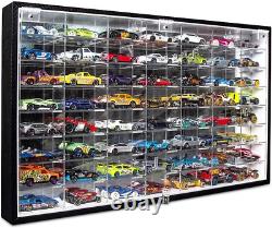 Design Hot Wheels 1/64 Scale Diecast Display Case Storage Cabinet Shelf Wall Mou